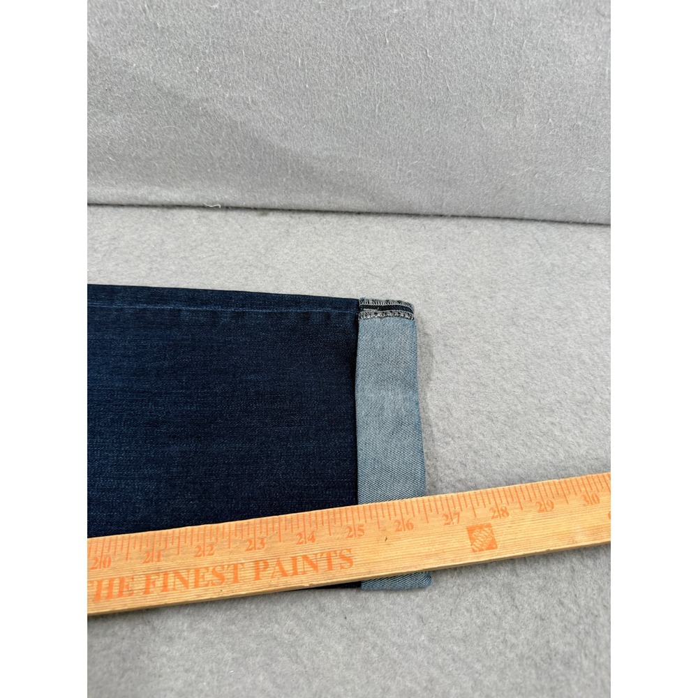 Liverpool Slim Boyfriend Jeans Women 12/31 Vintage Super Dark Indigo Wash Cuffed - Picture 5 of 11